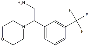 2-morpholin-4-yl-2-[3-(trifluoromethyl)phenyl]ethanamine Struktur