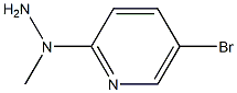 1-(5-bromopyridin-2-yl)-1-methylhydrazine Struktur