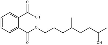 1,2-Benzenedicarboxylic Acid 1-(7-Hydroxy-4-methyloctyl) Ester\n\n(Mixture of Diastereomers) Struktur