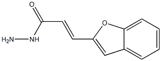 β-(Benzofuran-2-yl)acrylic acid hydrazide Struktur