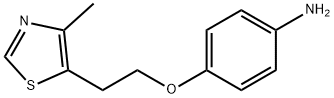 4-[2-(4-methyl-1,3-thiazol-5-yl)ethoxy]aniline Struktur