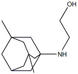 2-[(3,5-dimethyl-1-adamantyl)amino]ethanol Struktur