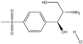 L-(-)-threo-2-amino-1-(p-methylsulphonylphenyl)propane-1,3-diol hydrochloride  Struktur