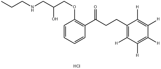 PROPAFENONE-D5 Struktur