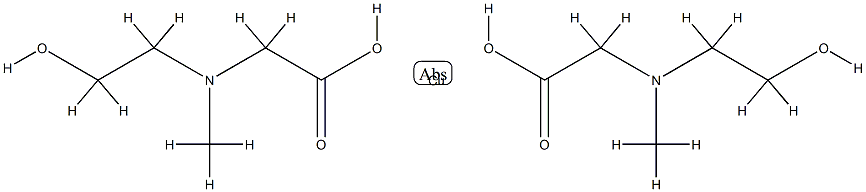 bis[N-(2-hydroxyethyl)-N-methylglycinato-N,O,ON]copper Struktur