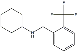 N-{[2-(trifluoromethyl)phenyl]methyl}cyclohexanamine Struktur