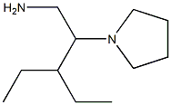 3-ETHYL-2-PYRROLIDIN-1-YLPENTAN-1-AMINE Struktur