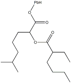 (2-ethylhexanoato-O)(isooctanoato-O)lead  Struktur