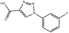 1-(3-fluorophenyl)-1H-1,2,3-triazole-4-carboxylic acid Struktur