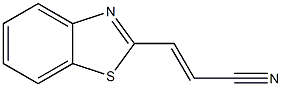 2-Propenenitrile,3-(2-benzothiazolyl)-(9CI) Struktur