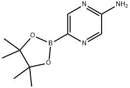 6-AMINOPYRAZINE-2-BORONIC ACID PINACOL ESTER Struktur