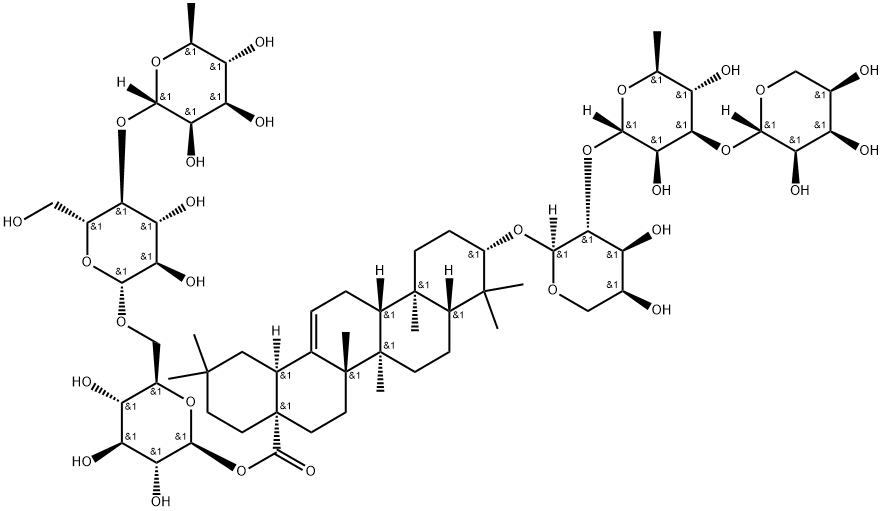 Huzhangoside B Struktur