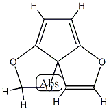 Furo[3,2:1,5]cyclopenta[1,2-d]-1,3-dioxole Struktur