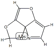 1,3-Dioxolo[3,4]furo[3,2-b]pyrrole Struktur