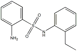 2-amino-N-(2-ethylphenyl)benzenesulfonamide Struktur