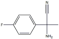 2-amino-2-(4-fluorophenyl)propanenitrile Struktur