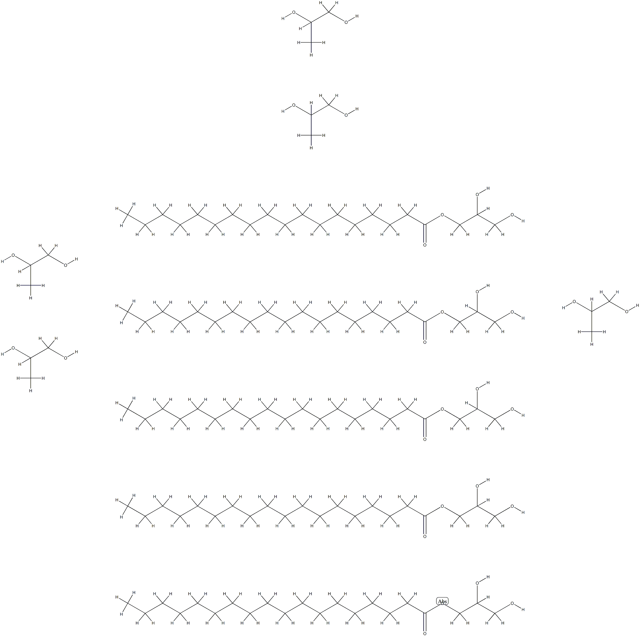 POLYGLYCERYL-10 PENTASTEARATE Struktur