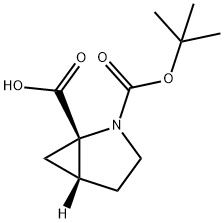 (1S,5R)-2-(TERT-BUTOXYCARBONYL)-2-AZABICYCLO[3.1.0]HEXANE-1-CARBOXYLIC ACID Struktur