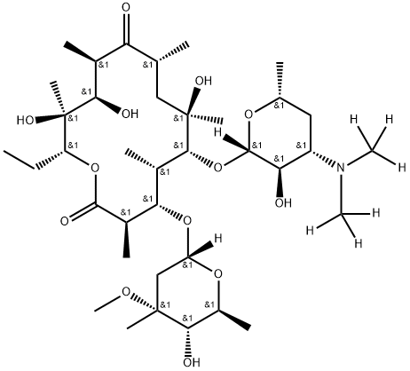 ErythroMycin-d6 Struktur