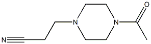 3-(4-acetylpiperazin-1-yl)propanenitrile Struktur