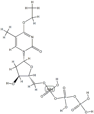 O(4)-ethylthymidine 5'-triphosphate Struktur