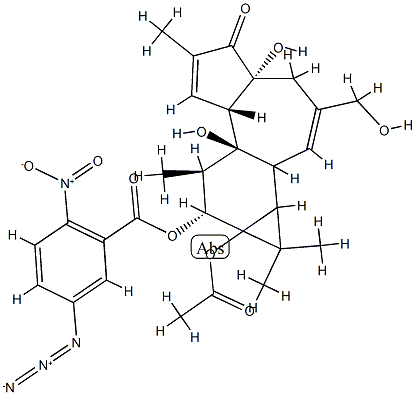 12-O-(5-azido-2-nitrobenzoylphorbol)-13-acetate Struktur