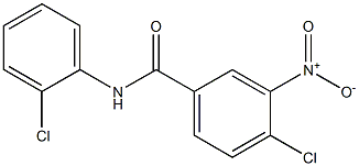 4-chloro-N-(2-chlorophenyl)-3-nitrobenzamide Struktur