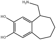 5H-Benzocycloheptene-2,3-diol,5-(aminomethyl)-6,7,8,9-tetrahydro-(9CI) Struktur