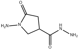 3-Pyrrolidinecarboxylicacid,1-amino-5-oxo-,hydrazide(6CI) Struktur