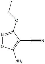 4-Isoxazolecarbonitrile,5-amino-3-ethoxy-(6CI) Struktur