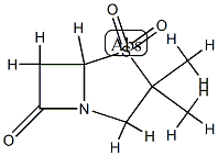 2,2-dimethylpenam sulfone Struktur