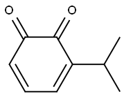 3,5-Cyclohexadiene-1,2-dione,3-(1-methylethyl)-(9CI) Struktur