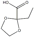 1,3-Dioxolane-2-carboxylicacid,2-ethyl-(6CI,9CI) Struktur