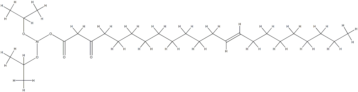 (9-octadecenyl 3-oxobutanoato-o1',o3)bis(2-propanolato)-aluminu ( beta-4) Struktur