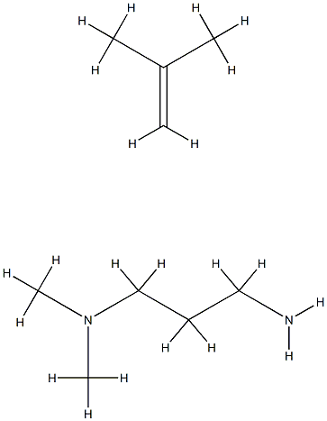 1,3-Propanediamine, N,N-diethyl-, reaction product with chlorinatedpolyisobutylene Struktur