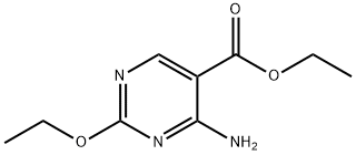 5-Pyrimidinecarboxylicacid,4-amino-2-ethoxy-,ethylester(6CI) Struktur