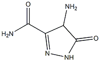 2-Pyrazoline-3-carboxamide4-amino-5-oxo-(6CI) Struktur