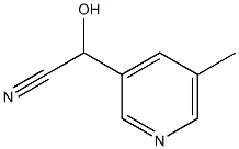 3-Pyridineglycolonitrile,5-methyl-(6CI) Struktur