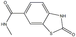 6-Benzothiazolecarboxamide,2,3-dihydro-N-methyl-2-oxo-(9CI) Struktur