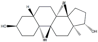 19-Nor-5α-androstane-3α,17β-diol Struktur