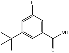 3-FLUORO-5-TERT-BUTYLBENZOIC ACID Struktur