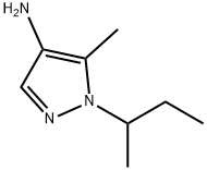 1H-Pyrazol-4-amine,  5-methyl-1-(1-methylpropyl)- Struktur