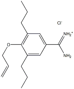 Benzenecarboximidamide,4-(2-propen-1-yloxy)-3,5-dipropyl-, hydrochloride (1:1) Struktur