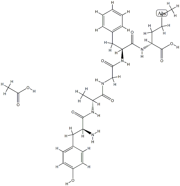 D-ALA2 D-MET5-ENKEPHALIN ACETATE Struktur