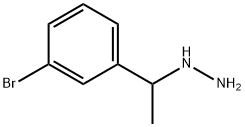 1-(1-(3-bromophenyl)ethyl)hydrazine Struktur