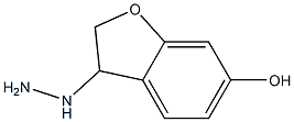 3-hydrazinyl-2,3-dihydro-1-benzofuran-6-ol Struktur