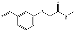 2-(3-formylphenoxy)-N-methylacetamide Struktur