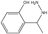 1-(1-(2-hydroxyphenyl)ethyl)hydrazine Struktur