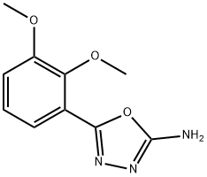 5-(2,3-dimethoxyphenyl)-1,3,4-oxadiazol-2-amine Struktur