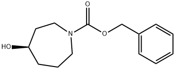 N-CBZ-HEXAHYDRO-1H-AZEPIN-4(R)-OL Struktur